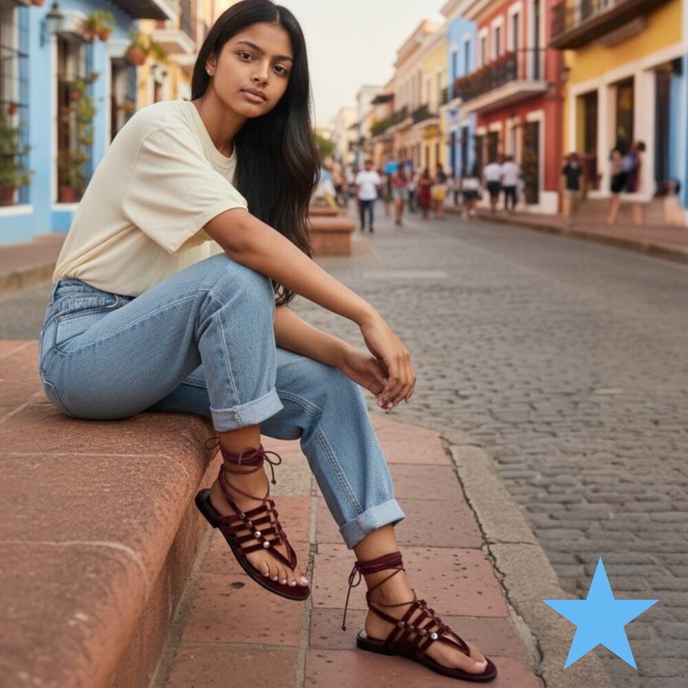 Rebecca Minkoff Evonne Wine Red Purple Velvet Laceup Sandals NEW 7.5